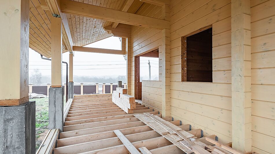 Дом из бруса в КП Панорамы