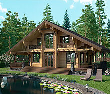 Дом из бруса в КП Панорамы