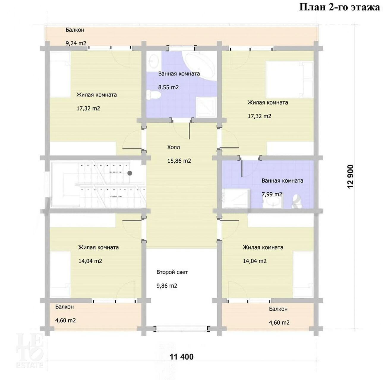 Дом без отделки 📐320 кв.м📐 в КП Панорамы, лот 34970431 - агентство  LetoEstate