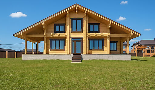 Дом из бруса в КП Панорамы