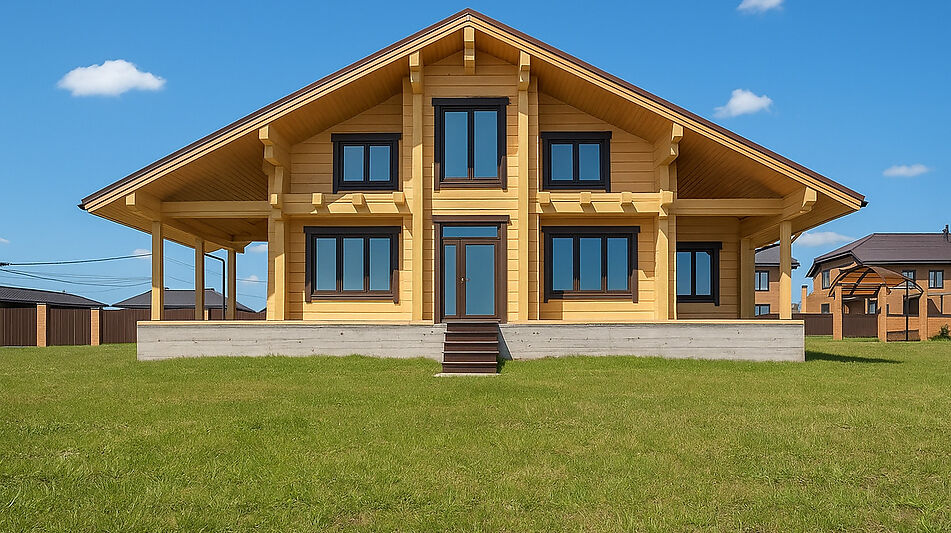 Дом из бруса в КП Панорамы