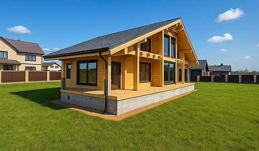 Дом из бруса в КП Панорамы