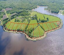 Участок у воды в поселке Нефтино