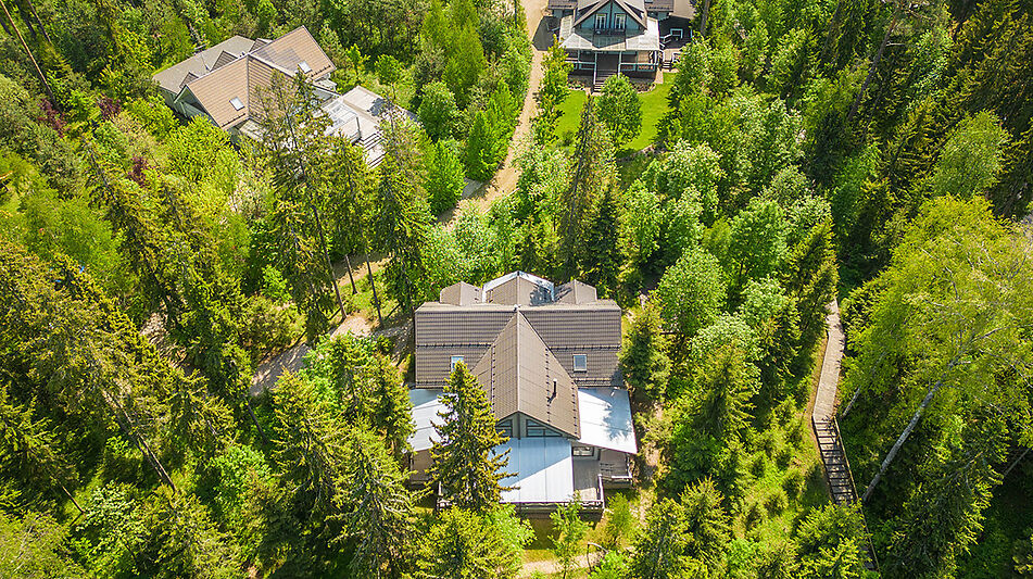 Дом в аренду у воды в лесу