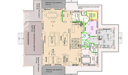 Дом в аренду у воды в лесу