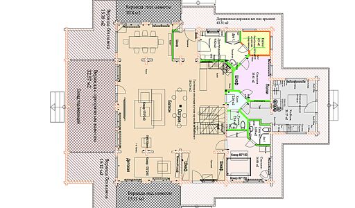 Дом в аренду у воды в лесу