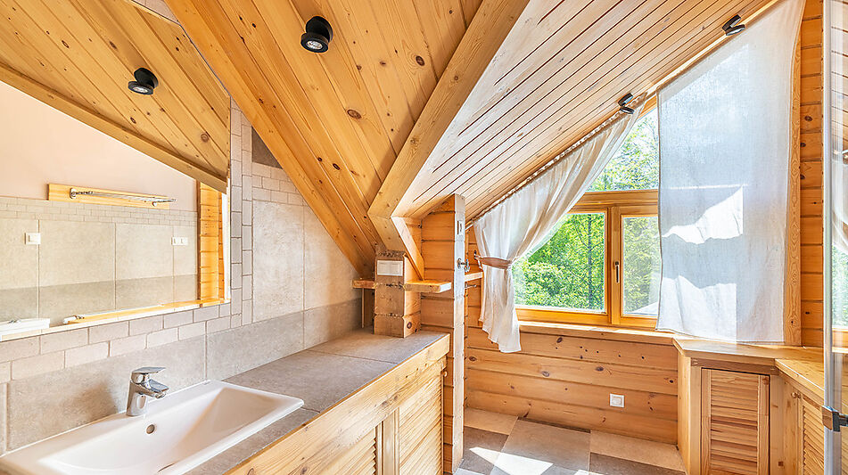 Дом в аренду у воды в лесу