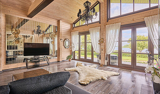 Дом на берегу Волги в Макарьево