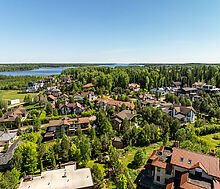 Дом с видом на озеро в Пестово
