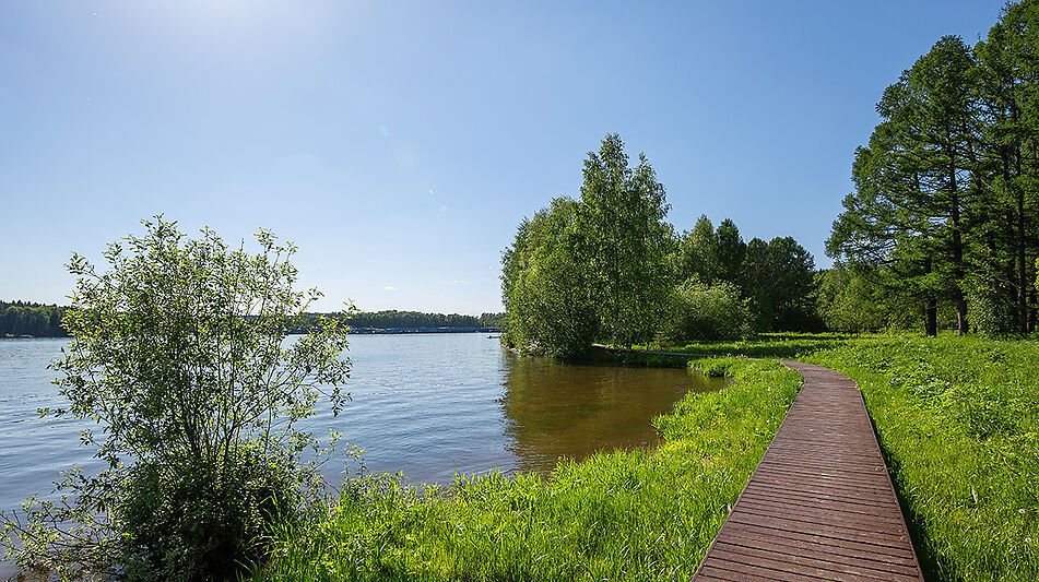 Дизайнерский дом у воды в Пчелке