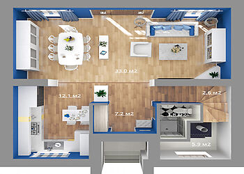 Дуплекс без отделки КП Британика