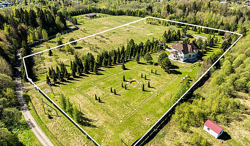 Усадьба в окружении леса