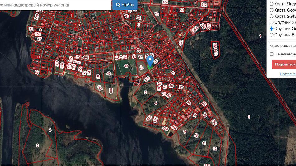 Участок рядом с водой в Витенево