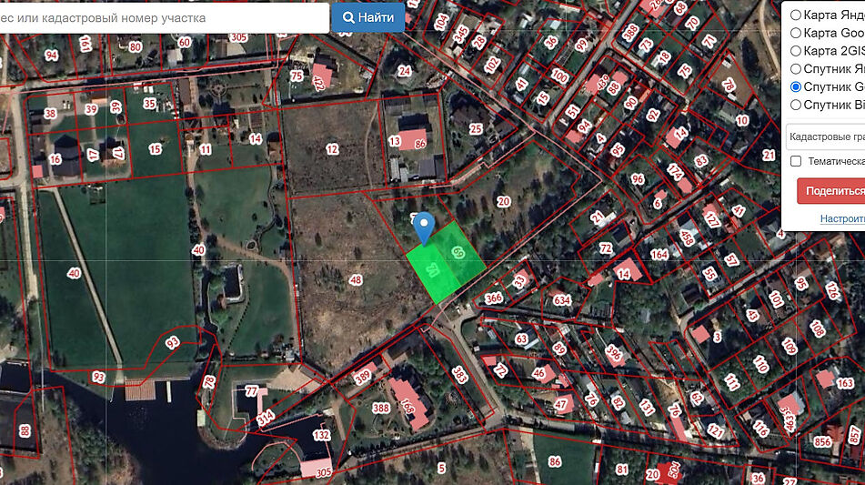 Участок рядом с водой в Витенево