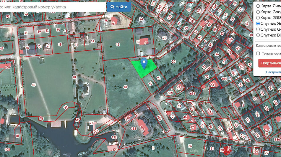 Участок рядом с водой в Витенево