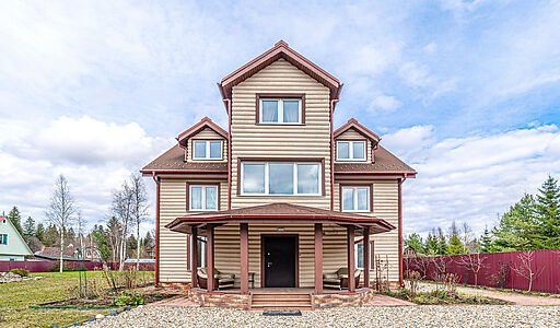 Дом из бруса под ключ в КП Бутынь