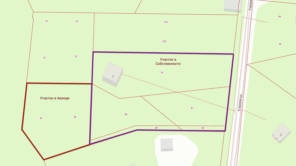 Участок в п. Трудовая Северная