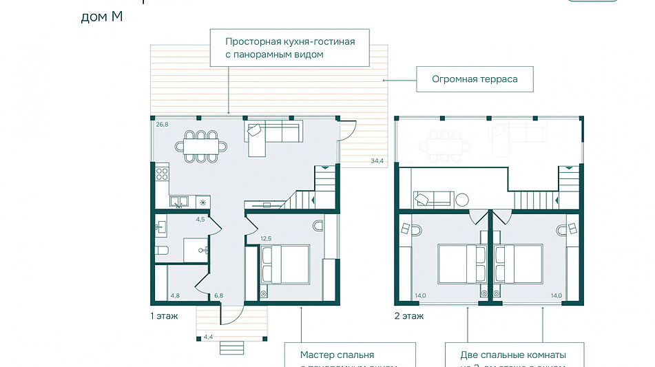 Современный дом в лесу КП Форест
