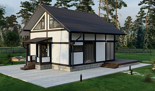 Современный дом в лесу КП Форест