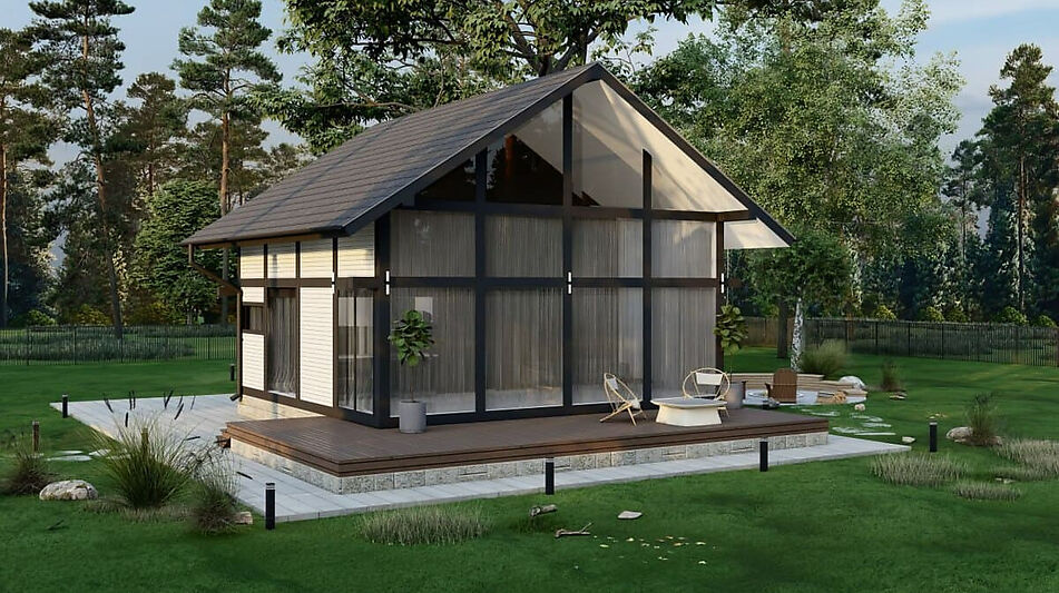 Современный дом в лесу КП Форест