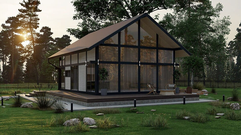 Современный дом в лесу КП Форест