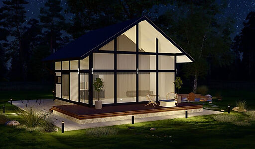 Современный дом в лесу КП Форест