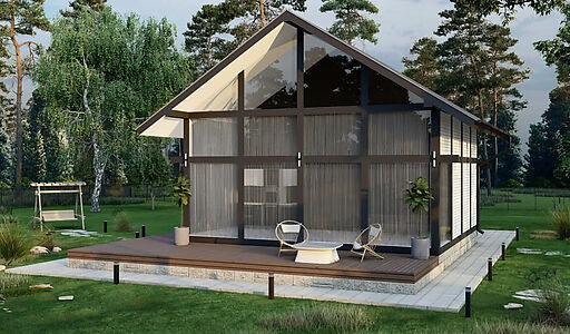 Современный дом в лесу КП Форест