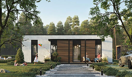 уютный дом в лесу в КП 