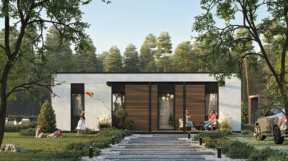 уютный дом в лесу в КП 