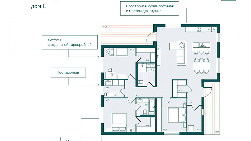 уютный дом в лесу в КП 