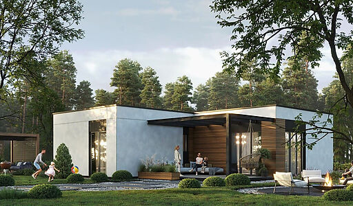 Дом на лесном участке в КП Форест