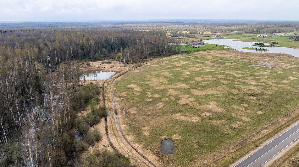 Земля на берегу озера в Можайске