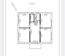 Дом под отделку в Хлябово