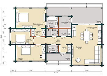 Дом из бруса в КП Грин Лаундж