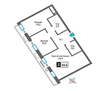 Квартира в ЖК Отрада на Реке