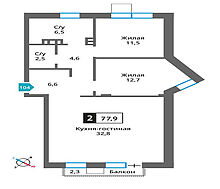 Квартира в ЖК Отрада на Реке