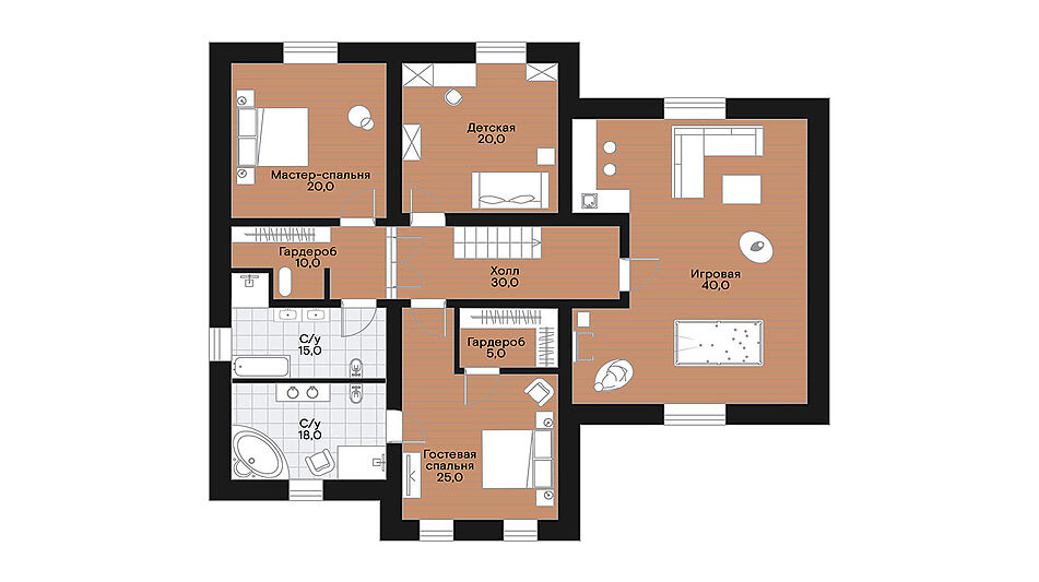 Дом под ключ в КП Княжье Озеро