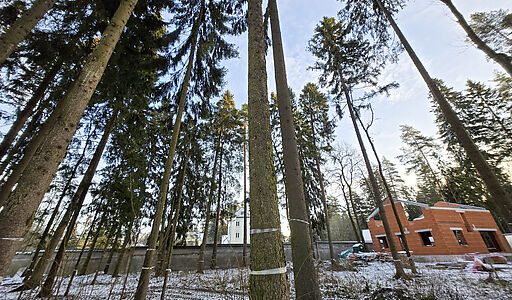 Новый дом в лесу в Сходне