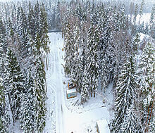 Новый дом в лесу в Сходне