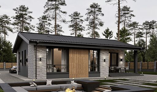 Одноэтажный дом в КП Юрьево Берег