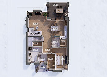 Двухэтажный дом в КП Юрьево Берег