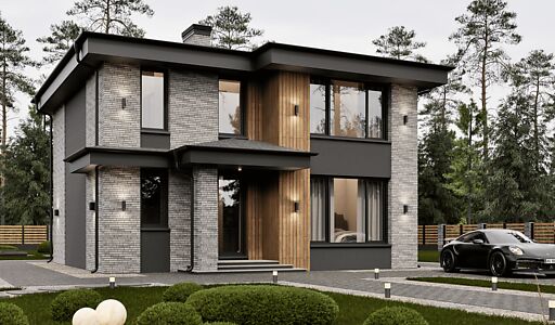 Двухэтажный дом в КП Юрьево Берег