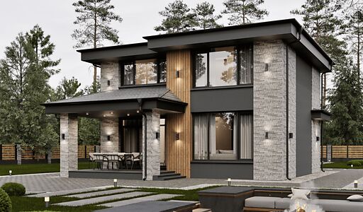 Двухэтажный дом в КП Юрьево Берег