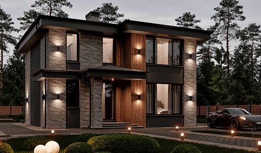 Двухэтажный дом в КП Юрьево Берег