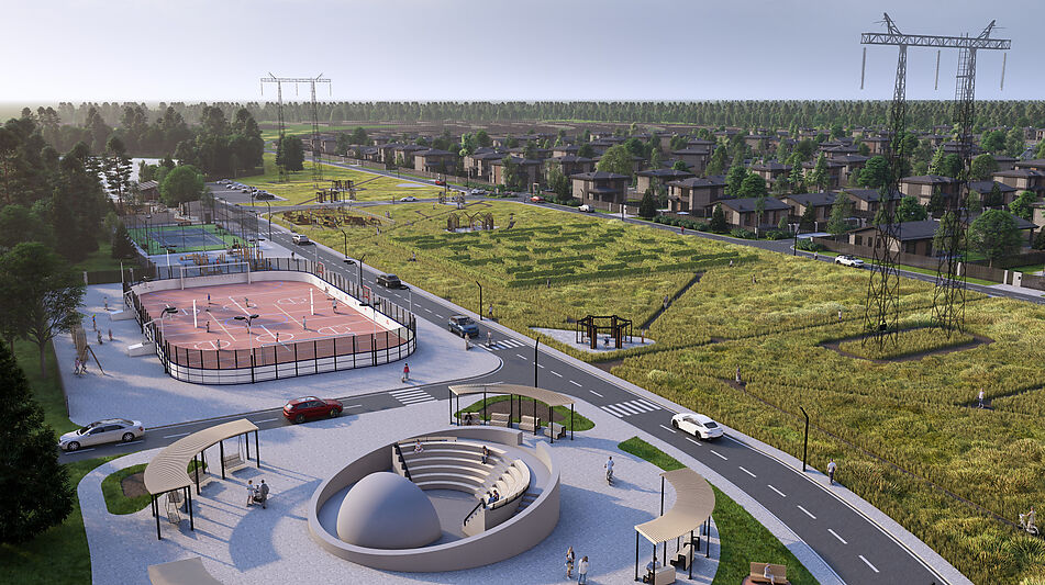 Двухэтажный дом в КП Юрьево Берег