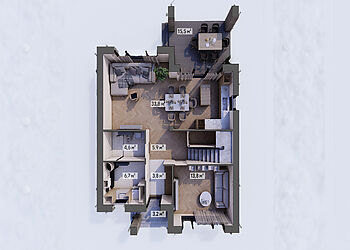 Двухэтажный дом в КП Юрьево Берег