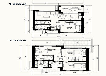 Двухэтажный дом в КП Юрьево Берег