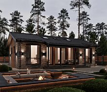 Одноэтажный дом в КП Юрьево Берег