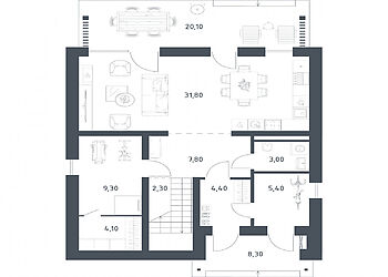 Дом с террасой в КП Порт Эмм