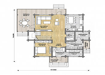 Дом из бруса в КП Тишково Парк